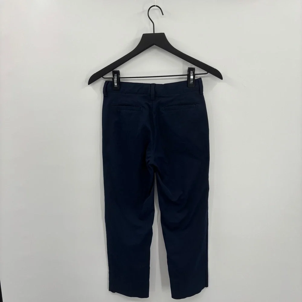 Lands End Boys Navy Blue Chino School Uniform Pants Size‎ 10 Elastic Waist